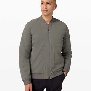 lululemon athletica Men's Gray Bomber Jacket